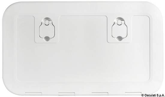 Portello a filo RAL9010 600 x 350 mm